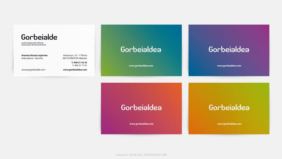 Diseño tarjetas de visita Bilbao