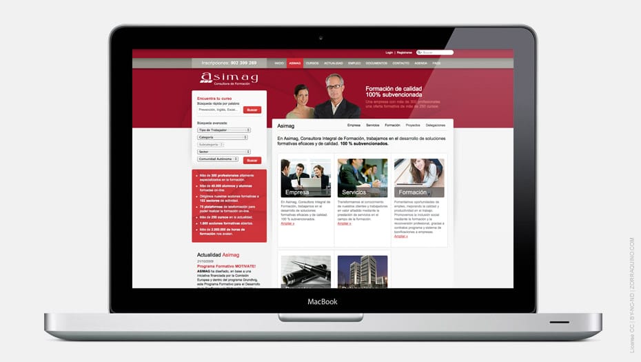 Programación Página Web Asimag