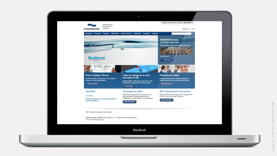 Página Web Construtec