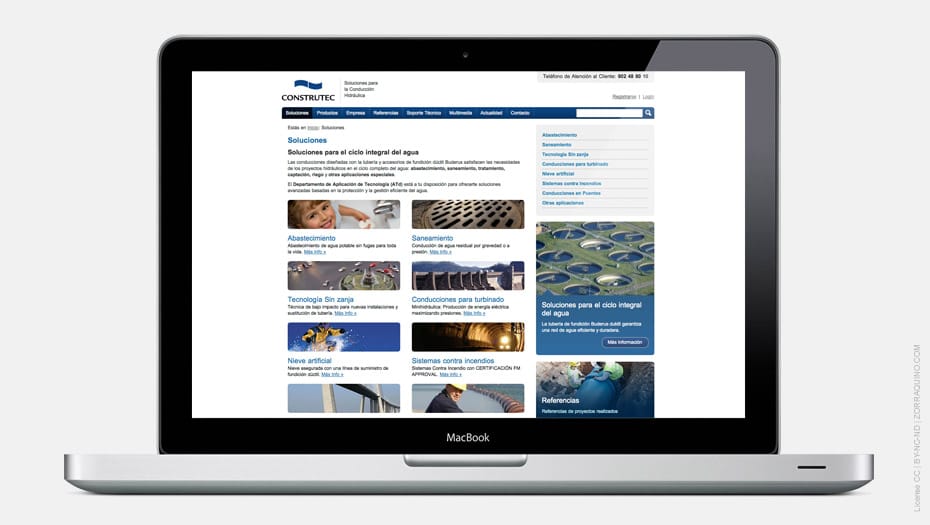 Diseño Portal Web Construtec