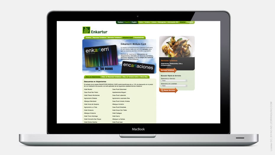 Diseño Página Web Enkartur