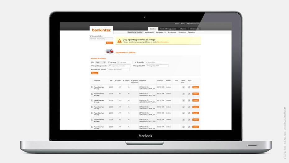 Diseño Aplicación Online Fullstep