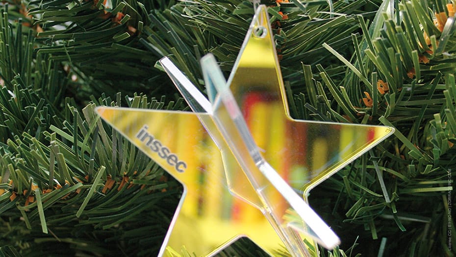 Diseño Estrella Felicitación Navidad Inssec