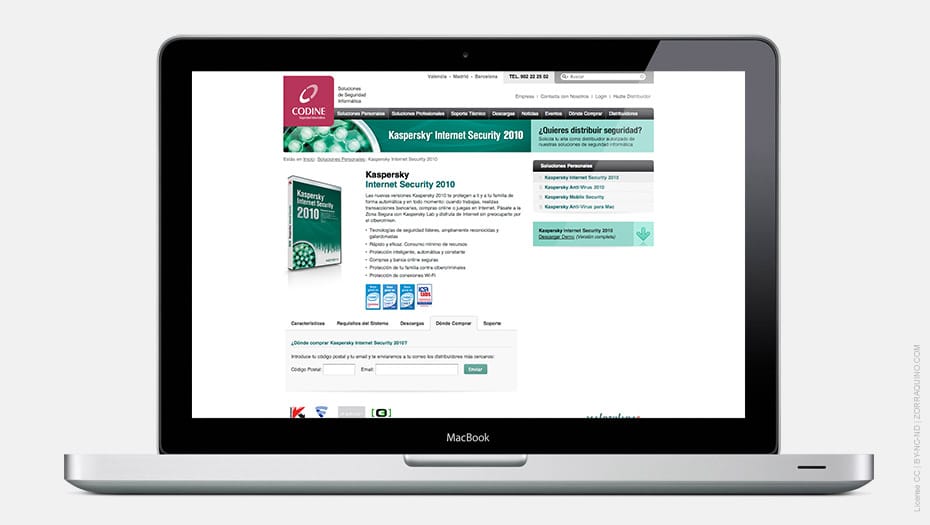 Diseño Página Web Corporativa Codine