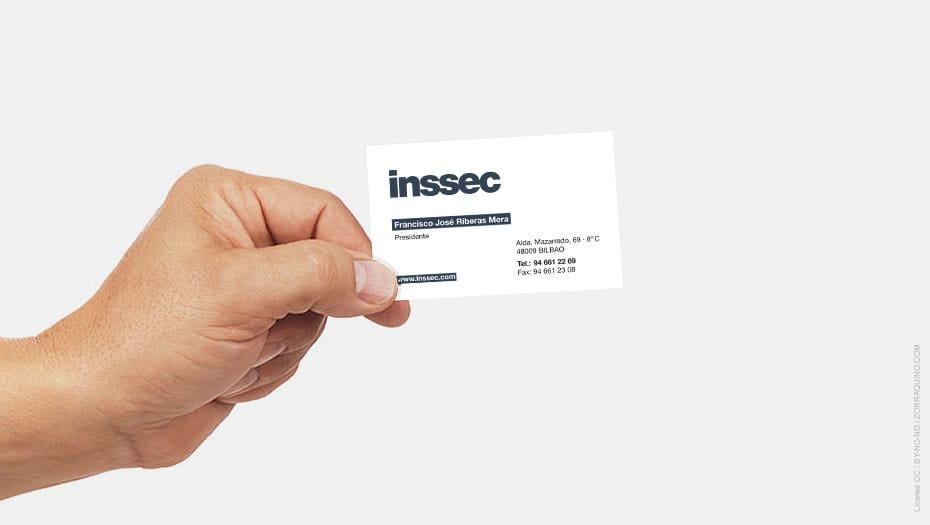 Diseño Tarjetas de Visita Inssec