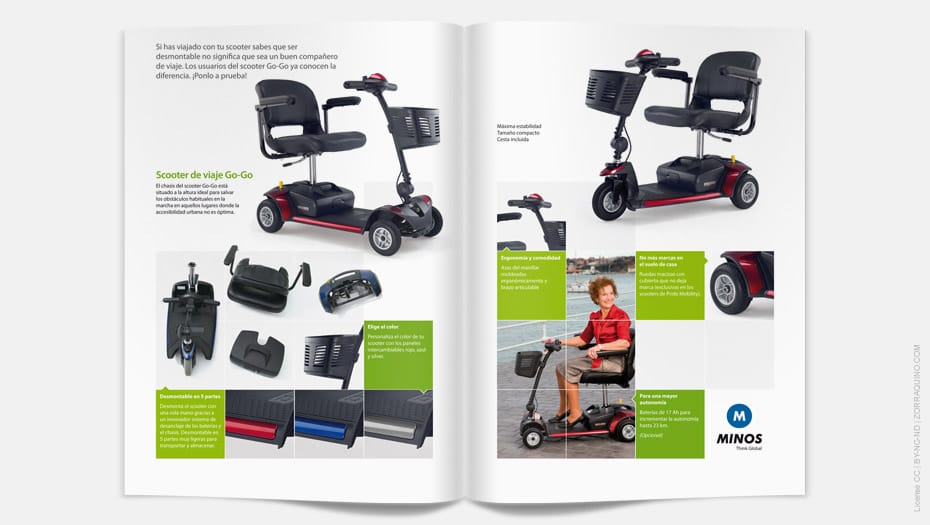 Diseño catálogo scooter Minos Go-Go