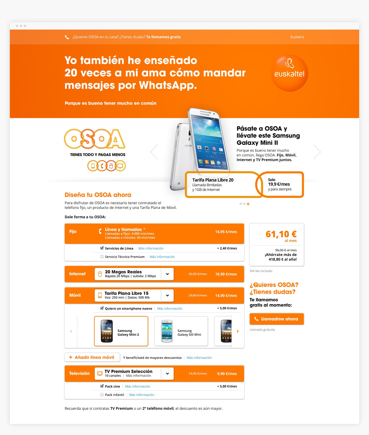 Euskaltel Osoa Marketing y Publicidad Online
